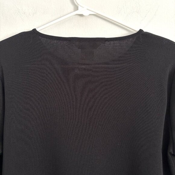 Exclusively Misook Black Long Sleeve Tunic Top Embellished Women’s Size Medium - Picture 8 of 8